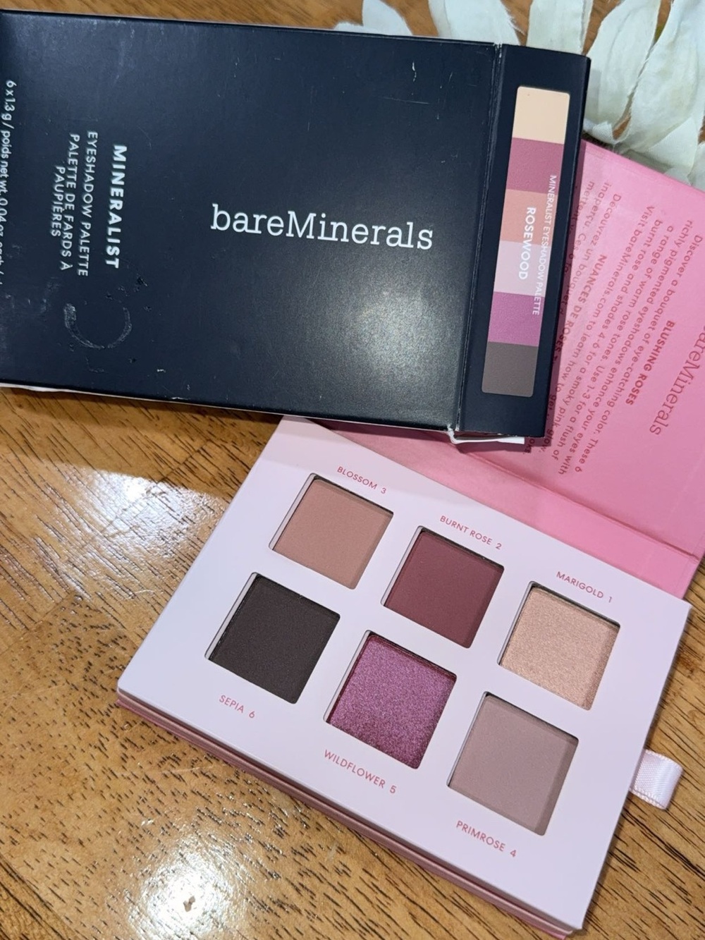 bareMinerals Pink & Rosewood Six-Color Eyeshadow Palette